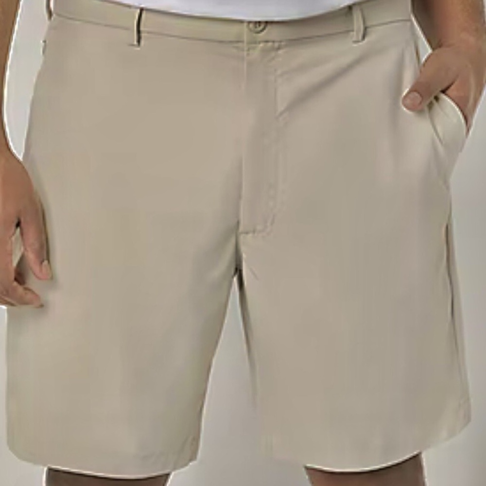 NWT St. John's Bay Mens 9" Mid Rise Stretch Fabric Chino Short